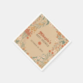 Little Wildflower Fall Rustic Boho Baby Shower Servet (Hoek)