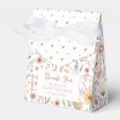 Little Wildflower Floral Baby shower Favoriet Box Bedankdoosjes (Voorkant Zijde)