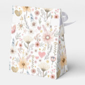 Little Wildflower Floral Baby shower Favoriet Box Bedankdoosjes (Achterkant)