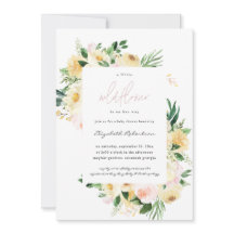 Little Wildflower Floral Baby shower Invitation