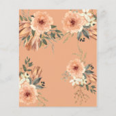 Little Wildflower Floral Boho baby shower invit (Achterkant)