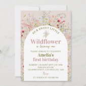 Little Wildflower Floral Garden Verjaardag Kaart (Voorkant)