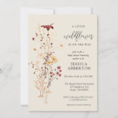 Little Wildflower Flower Baby shower Kaart (Voorkant)