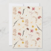 Little Wildflower Flower Baby shower Kaart (Achterkant)