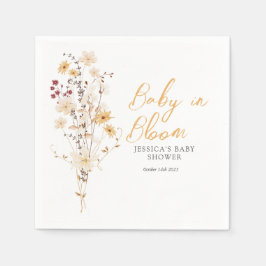 Little Wildflower Flower Baby shower Servet