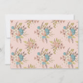 Little Wildflower foto 1e verjaardag uitnodiging (Achterkant)