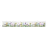 Little Wildflower Garden Floral Pattern Gift Satijnen Lint (Voorkant)