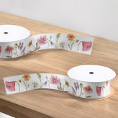 Little Wildflower Garden Floral Pattern Gift Satijnen Lint