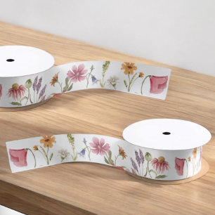 Little Wildflower Garden Floral Pattern Gift Satijnen Lint