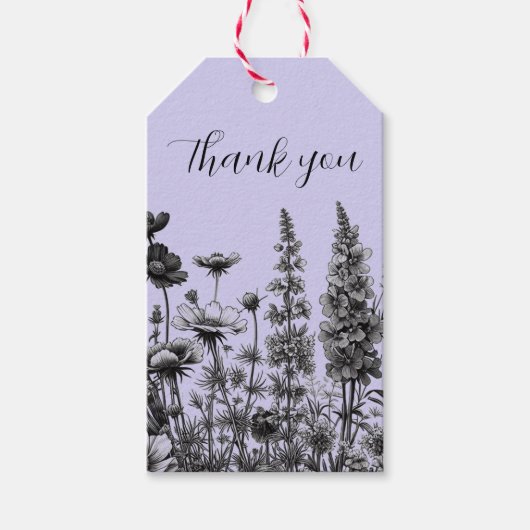Little Wildflower Gift Label Cadeaulabel (Voorkant)