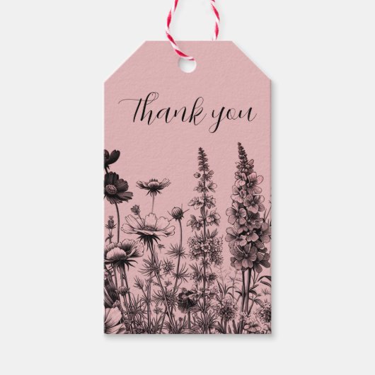 Little Wildflower Gift Label Cadeaulabel (Voorkant)