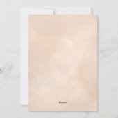 Little Wildflower Girl Baby shower Invitation Feestdagenkaart (Achterkant)