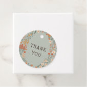 Little Wildflower Herfst Rustic Boho Baby shower Bedankjes Labels (In situ)