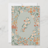 Little Wildflower Herfst Rustic Boho Baby shower Kaart (Achterkant)