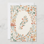 Little Wildflower Herfst Rustic Boho Baby shower Kaart (Achterkant)