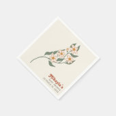 Little Wildflower Herfst Rustic Boho Baby shower Servet (Hoek)