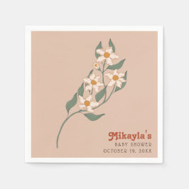 Little Wildflower Herfst Rustic Boho Baby shower Servet
