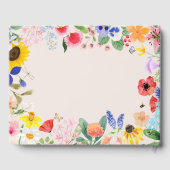 Little Wildflower Mama naar Bee Baby shower Gastenboek (Achterkant)