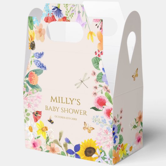 Little Wildflower Mama to Bee Baby shower Bedankdoosjes (Open)