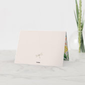 Little Wildflower Mama to Bee Baby shower Bedankkaart (Achterkant)