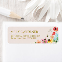 Little Wildflower Mama to Bee Baby shower Etiket