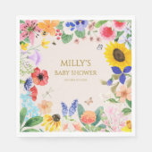 Little Wildflower Mama to Bee Baby shower Servet (Voorkant)