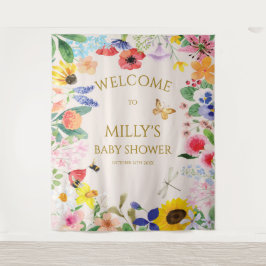 Little Wildflower Mama to Bee Baby shower Welkom Wandkleed