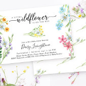 Little Wildflower Meadow Waterverf Baby shower Kaart