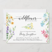Little Wildflower Meadow Waterverf Baby shower Kaart (Voorkant)