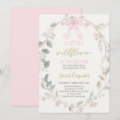 Little Wildflower op haar weg Baby shower Girl Kaart (Voorkant / Achterkant)