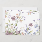 Little Wildflower Photo Thank You Card Kaart (Achterkant)