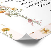 Little Wildflower Roze Baby shower Books for Baby Poster (Hoek)