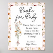 Little Wildflower Roze Baby shower Books for Baby Poster (Voorkant)