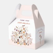 Little Wildflower Roze Bloemen Meisje Baby shower Bedankdoosjes (Voorkant Zijde)