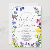 Little Wildflower Script Drive-by Vrijgezellenfees Kaart (Voorkant)