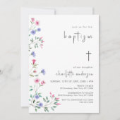 Little Wildflower Spring Cross doop doop Kaart (Voorkant)