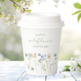 Little Wildflower Spring Floral Baby shower Papieren Bekers