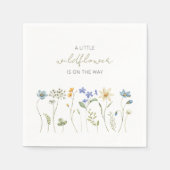 Little Wildflower Spring Floral Baby shower Servet (Voorkant)