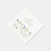 Little Wildflower Spring Floral Baby shower Servet (Hoek)