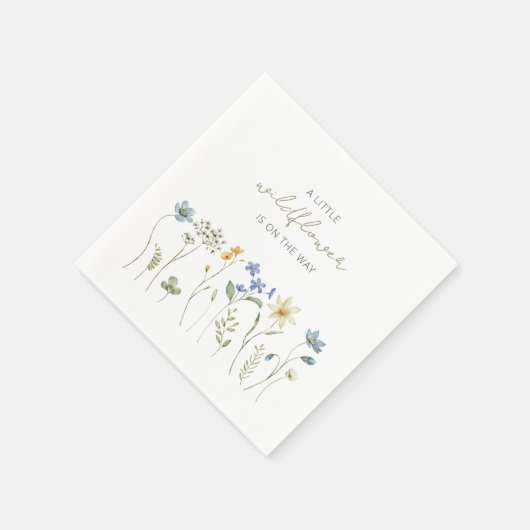 Little Wildflower Spring Floral Baby shower Servet (Hoek)