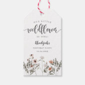 Little Wildflower Spring Meisje Verjaardagsfeest Cadeaulabel (Voorkant)