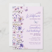 Little Wildflower Uitnodiging voor 2e verjaardag (Voorkant)