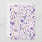 Little Wildflower Uitnodiging voor 2e verjaardag (Achterkant)