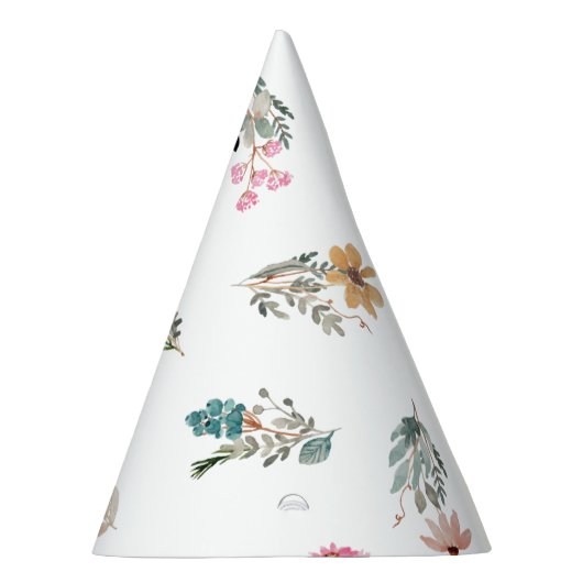 Little Wildflower Waterverf Party Pet Feesthoedjes (Rechts)