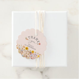 Little Wildflower Wild Een Verjaardag Dank u Bedankjes Labels