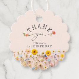 Little Wildflower Wild Een Verjaardag Dank u Bedankjes Labels