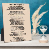 LITTLE WILLIE POEM deel 1 Fotoplaat (Zijkant)