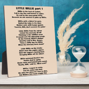 LITTLE WILLIE POEM deel 1 Fotoplaat