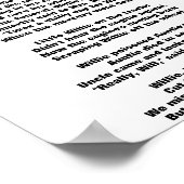 LITTLE WILLIE POEM deel 1 Poster (Hoek)