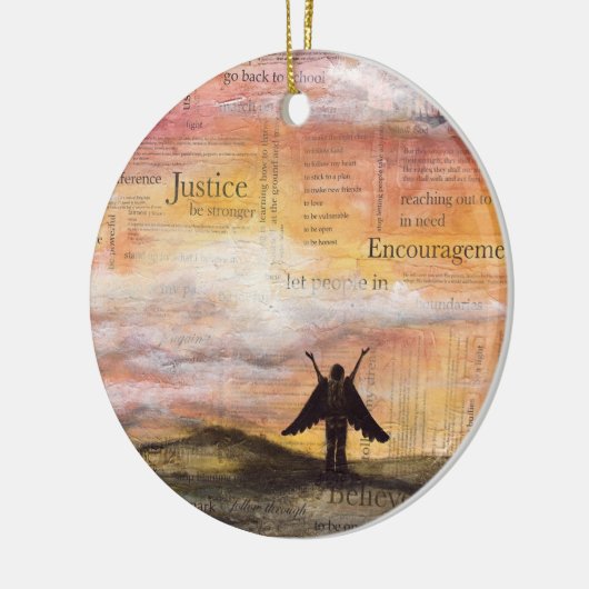 "Little Wings" Keramisch Ornament (Links)